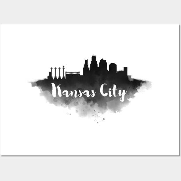 Kansas City watercolor Wall Art by kursatunsal